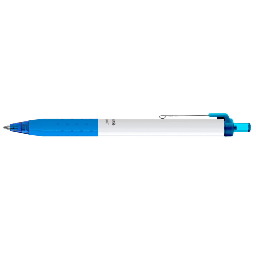 Paper Mate InkJoy Pen with White Barrel, Black Ink - Turquoise - View 2