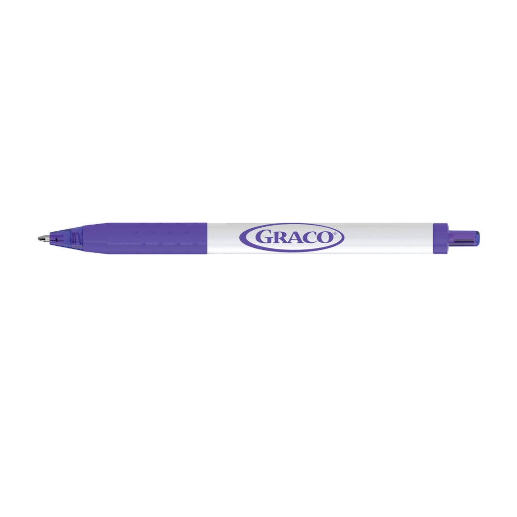 Paper Mate InkJoy Pen with White Barrel, Colored Ink - Purple - View 1
