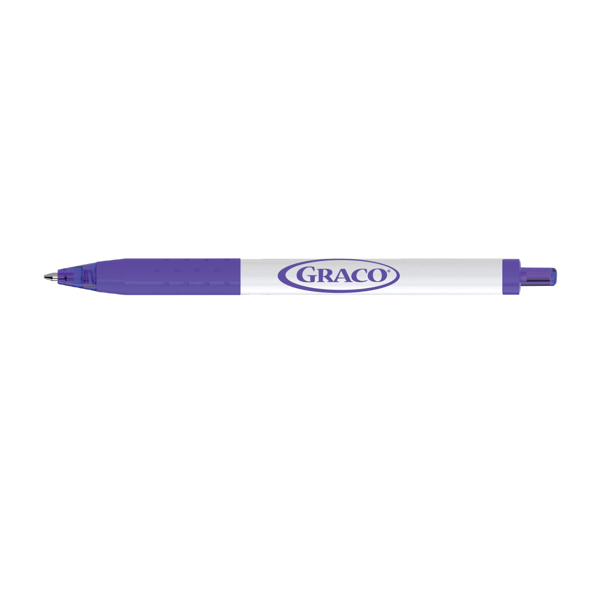 Paper Mate InkJoy Pen with White Barrel, Colored Ink - Purple - View 1