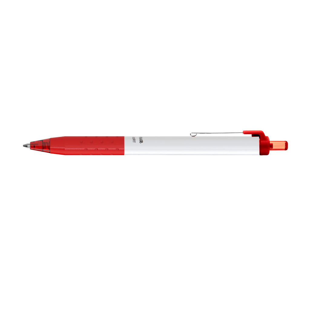 Paper Mate InkJoy Pen with White Barrel, Colored Ink - Red - View 3