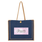 Paradise Tote Bag in Jute - Navy - Colorbrite