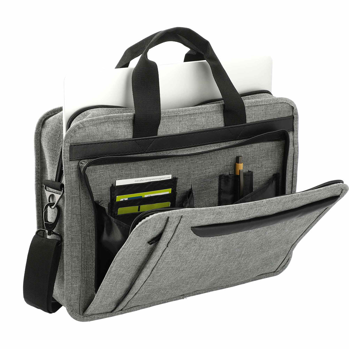 Paragon Briefcase for 15 Inch Laptops Embroidery - Graphite - Photo 2