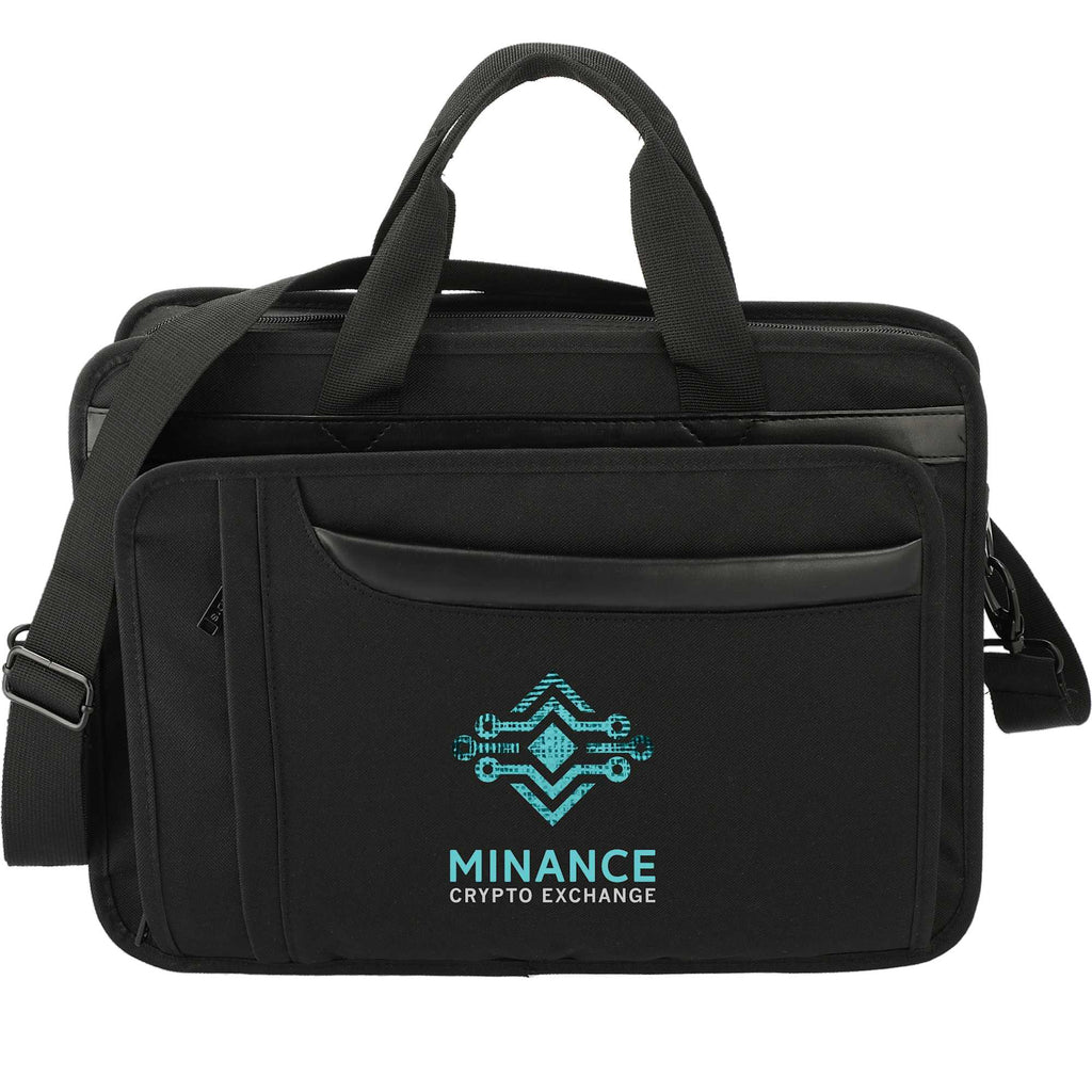Paragon Briefcase for 15 Inch Laptops Transfer - Black - Front