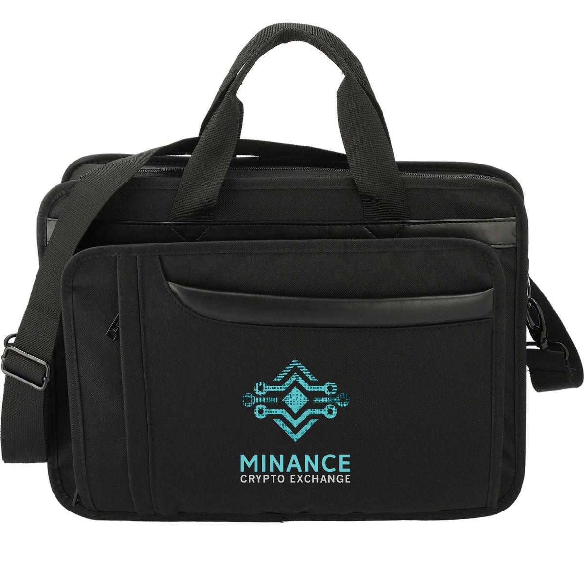 Paragon Briefcase for 15 Inch Laptops Transfer - Black - Front