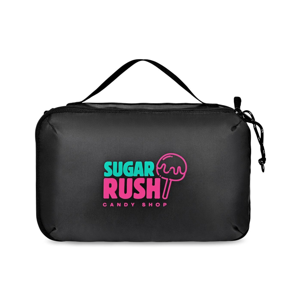 Parker Dual Pocket Zip Pouch in Recycled PET - Black - View 1