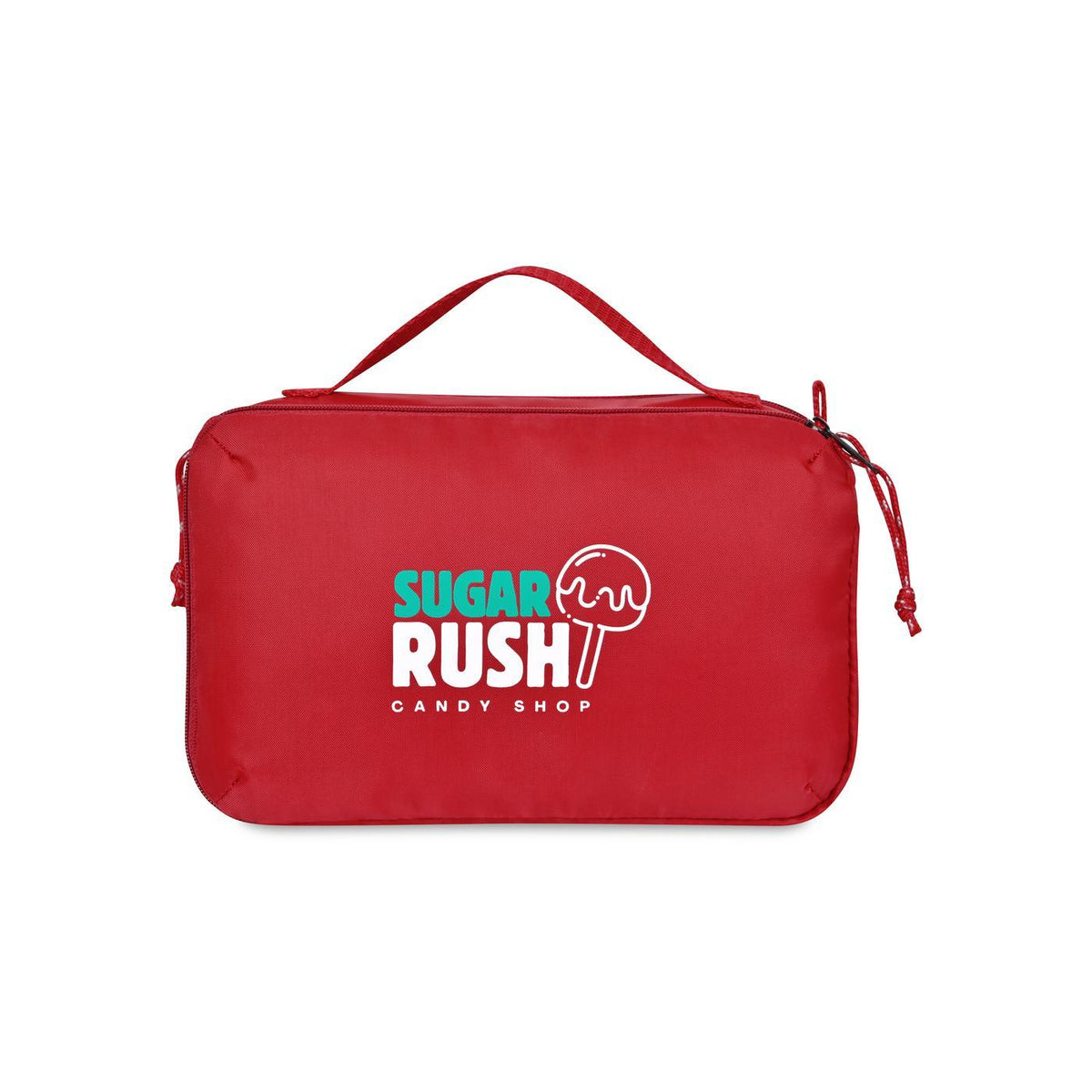 Parker Dual Pocket Zip Pouch in Recycled PET - Red - View 1