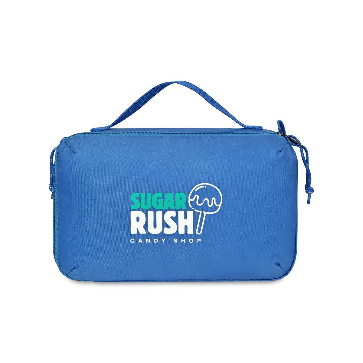 Parker Dual Pocket Zip Pouch in Recycled PET - Royal Blue - View 1