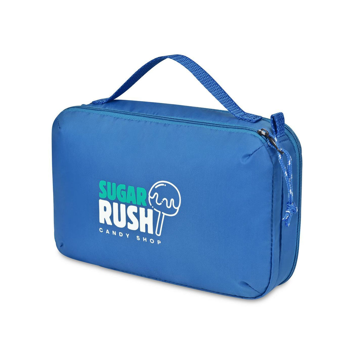 Parker Dual Pocket Zip Pouch in Recycled PET - Royal Blue - View 2