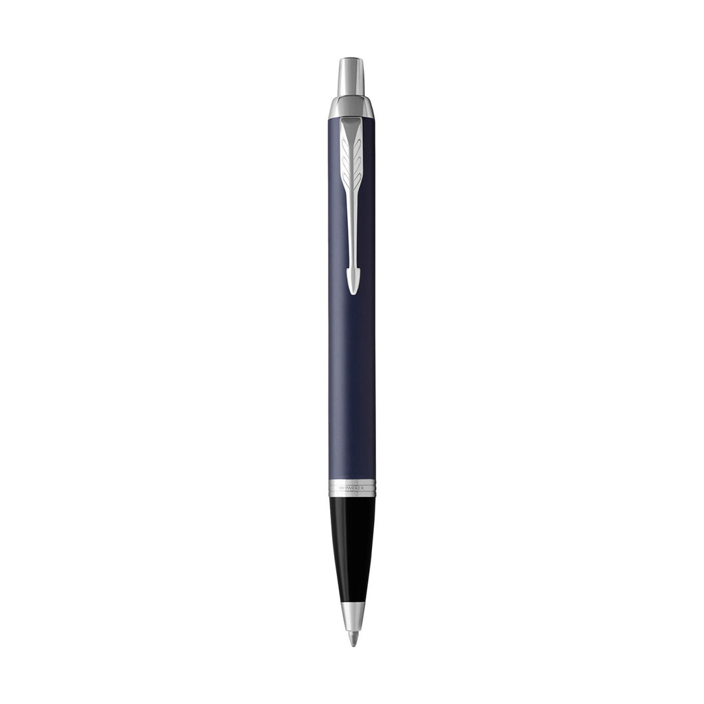 Parker IM Ballpoint Pen, Matte Blue - Blue Matte - Silver Trim - View 2