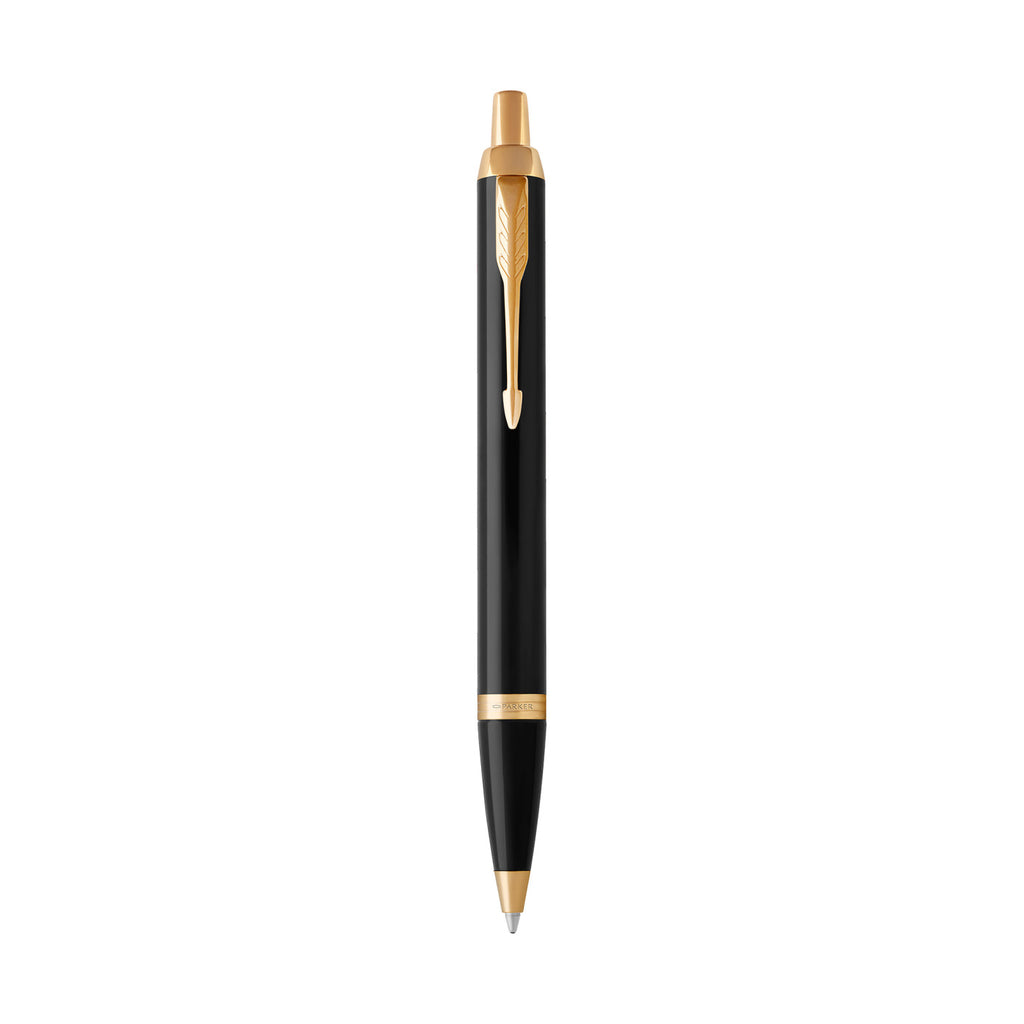 Parker IM Ballpoint Pen with Gift Box - Black - Gold Trim - View 2
