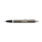 Parker IM Ballpoint Pen with Gift Box Laser Engraving - Espresso - Silver Trim - View 1