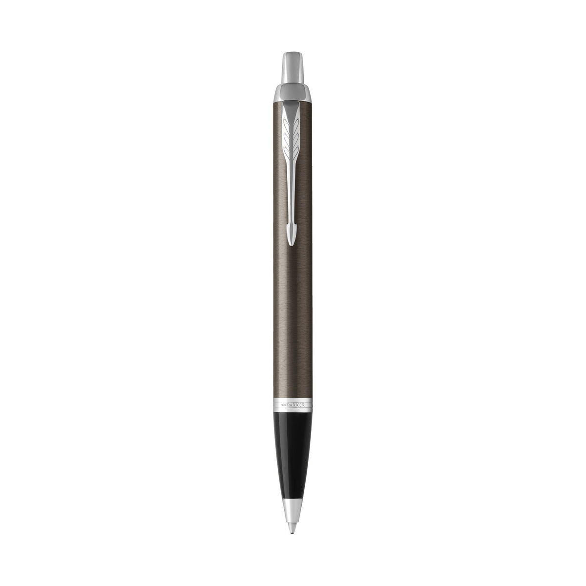 Parker IM Ballpoint Pen with Gift Box Laser Engraving - Espresso - Silver Trim - View 2