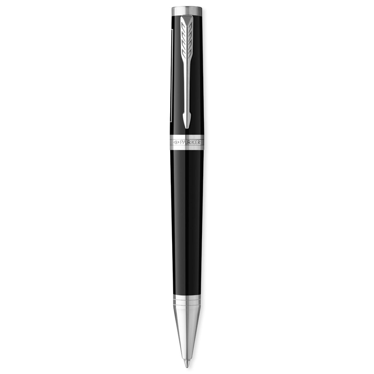 Parker Ingenuity Ballpoint Pen, Lacquer Finish - Black/ChromeTrim - View 1
