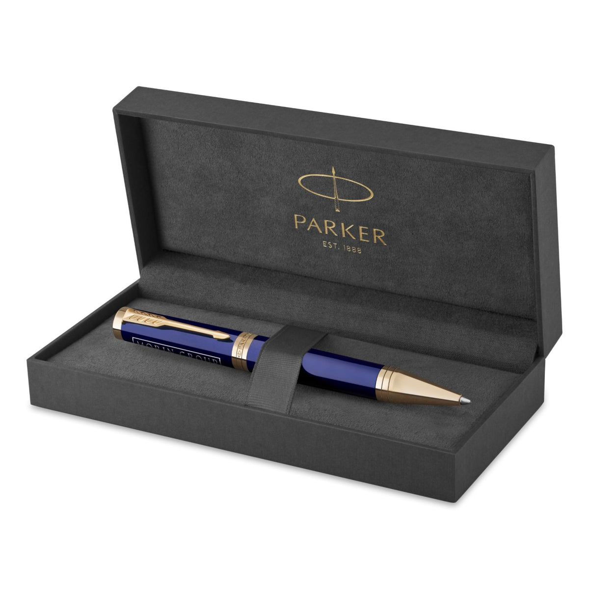 Parker Ingenuity Ballpoint Pen, Lacquer Finish - Blue - Gold - View 3