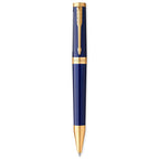 Parker Ingenuity Ballpoint Pen, Lacquer Finish Laser Engraving - Blue - Gold - View 1