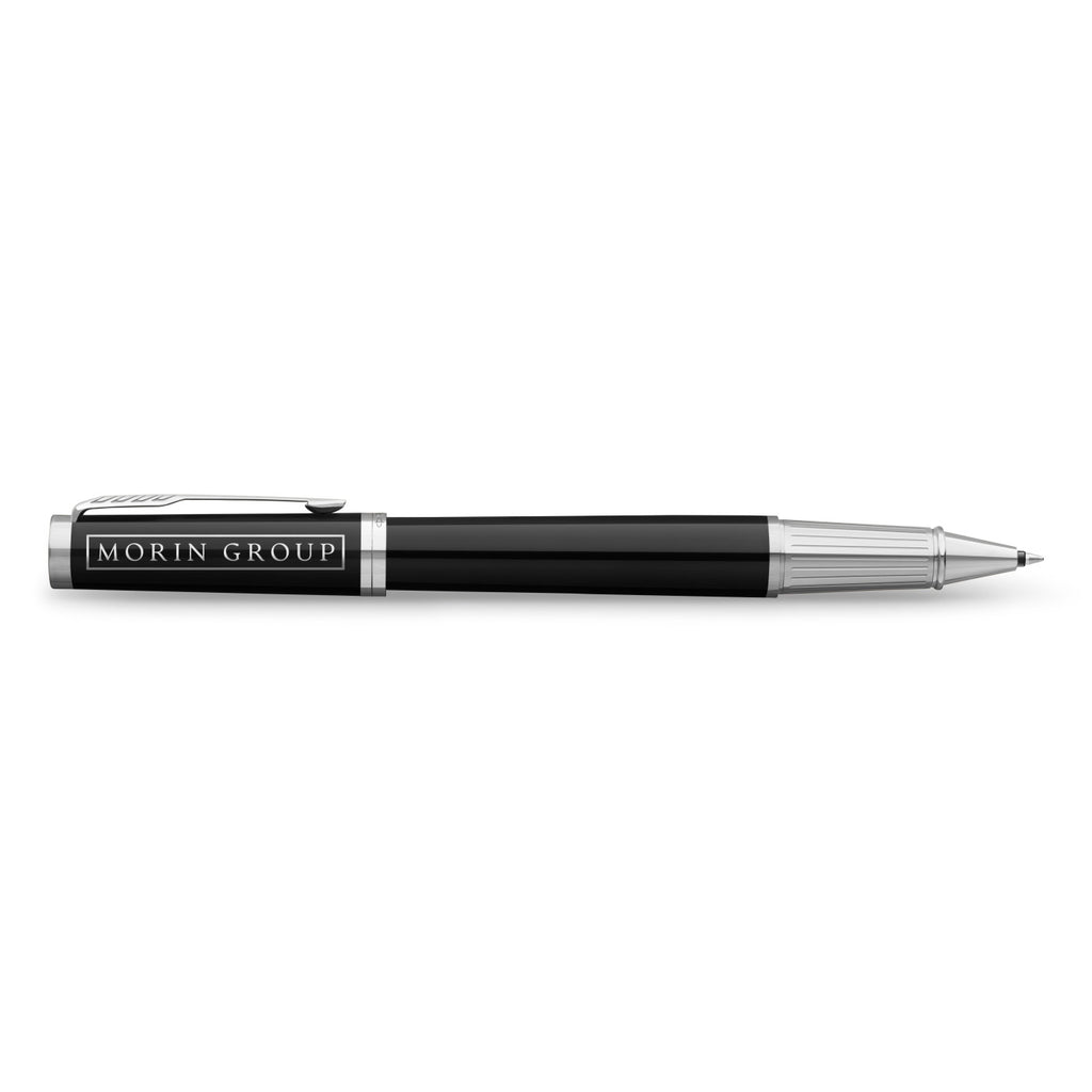 Parker Ingenuity Rollerball Pen, Lacquer Finish - Black/Chrome Trim - View 2