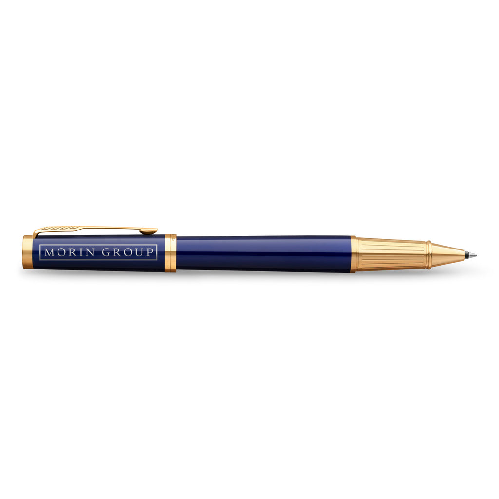 Parker Ingenuity Rollerball Pen, Lacquer Finish - Blue - Gold - View 2