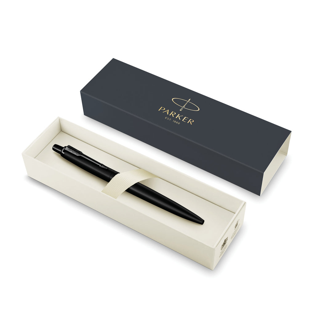 Parker Jotter XL Monochrome Ballpoint Pen Laser Engraving - Monochrome Black - Black Trim - View 2