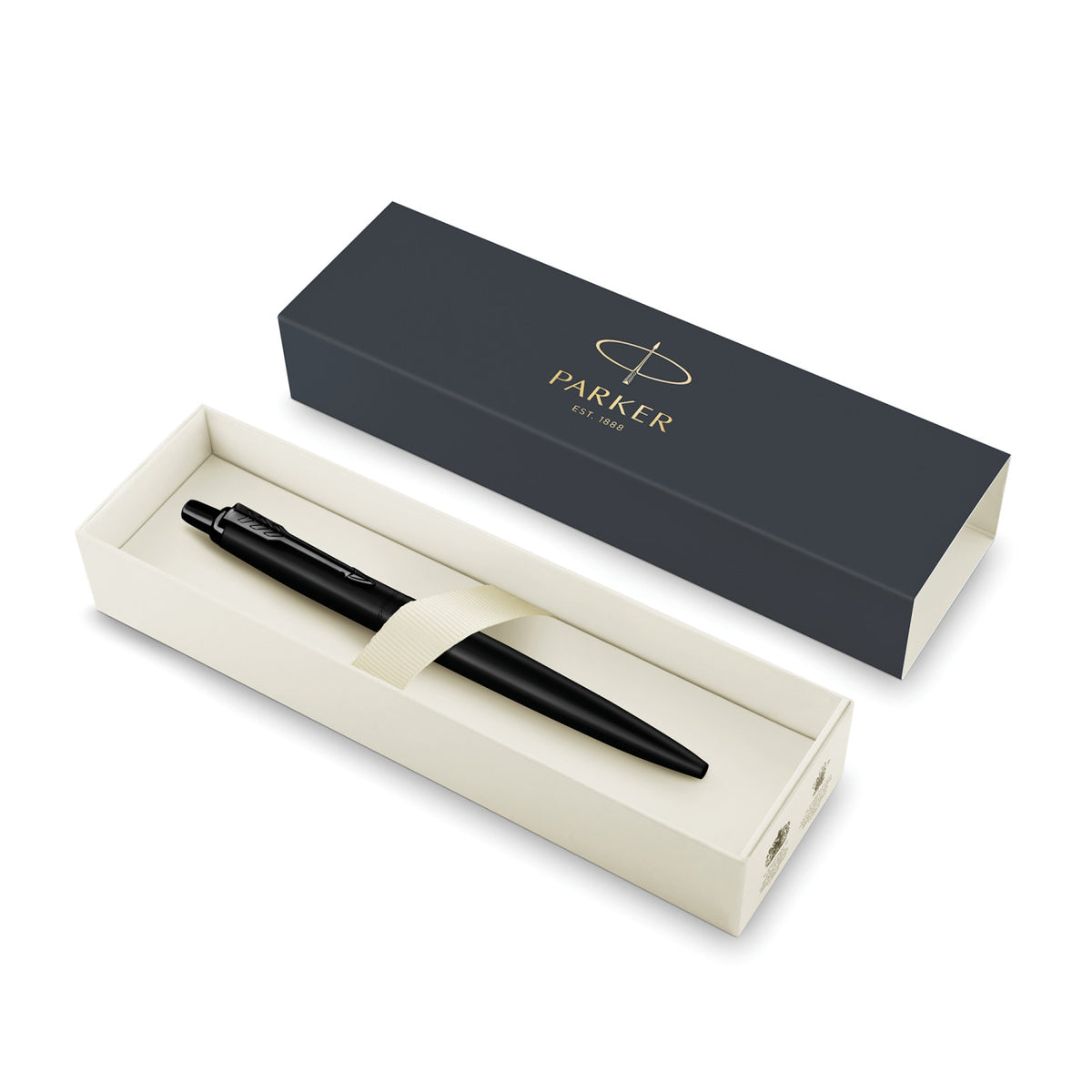 Parker Jotter XL Monochrome Ballpoint Pen Laser Engraving - Monochrome Black - Black Trim - View 2