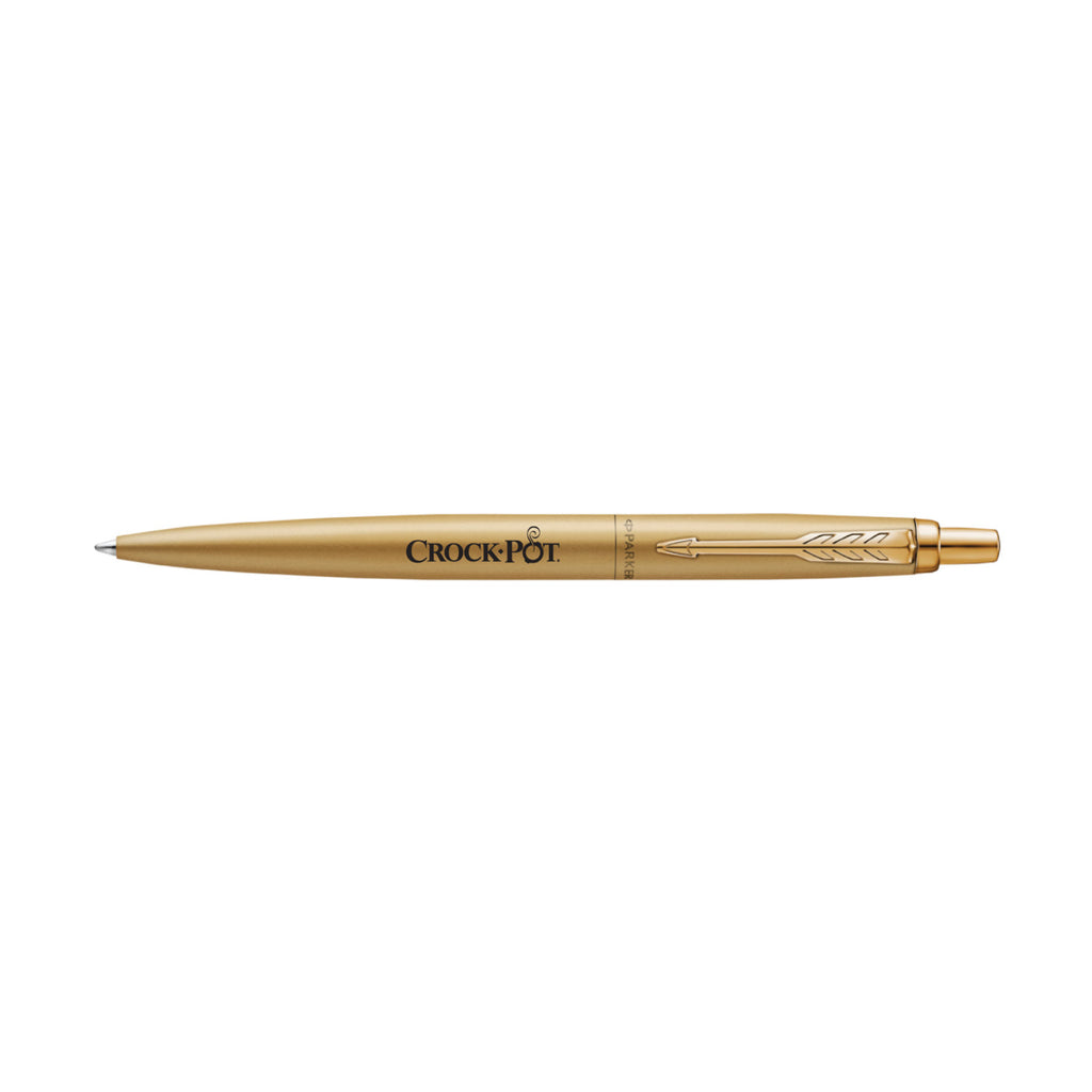 Parker Jotter XL Monochrome Ballpoint Pen Laser Engraving - Monochrome Gold - Gold Trim - View 2
