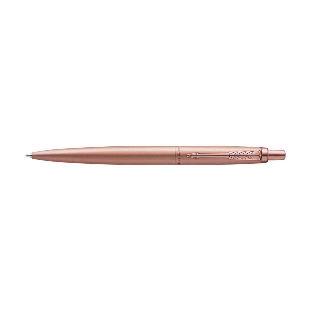 Parker Jotter XL Monochrome Ballpoint Pen Laser Engraving - Monochrome Pink Gold - Pink Gold Trim - View 2