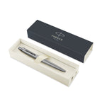 Parker Jotter XL Monochrome Ballpoint Pen - Monochrome Stainless Steel - Stainless Steel Trim - View 2
