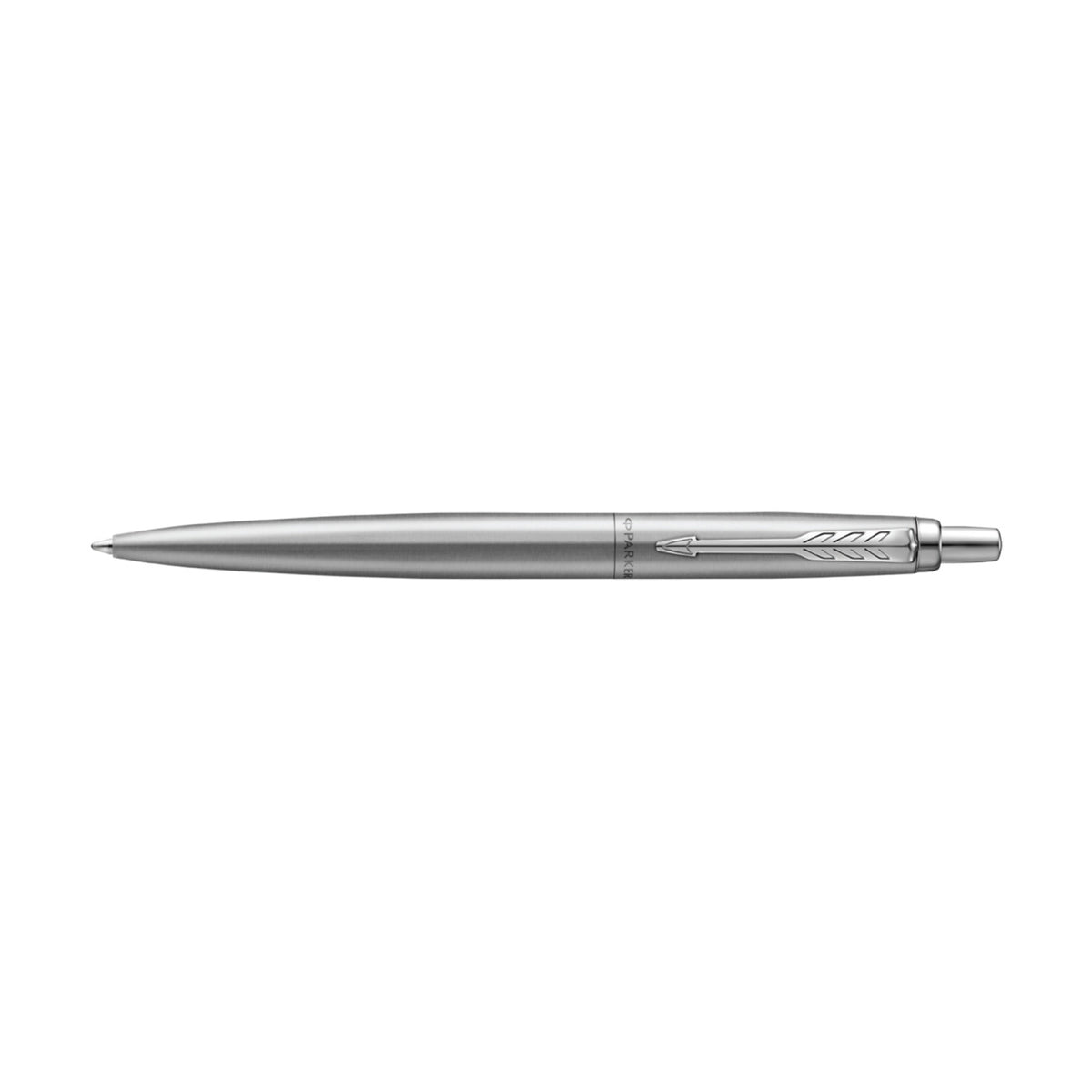 Parker Jotter XL Monochrome Ballpoint Pen - Monochrome Stainless Steel - Stainless Steel Trim - View 3