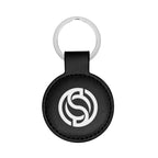 Parker Key Tag in Leatherette - Black - Pad Print