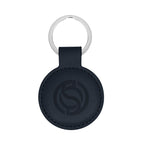Parker Key Tag in Leatherette - Navy - Debossing