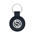 Parker Key Tag in Leatherette - Navy - Pad Print