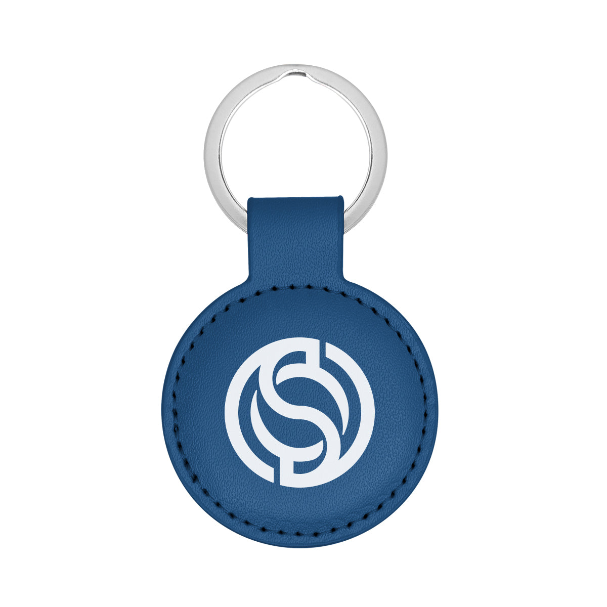 Parker Key Tag in Leatherette - Royal Blue - Pad Print