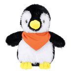 Parker Penguin Plush Toy, 6 Inch - Black/White - BANDANA