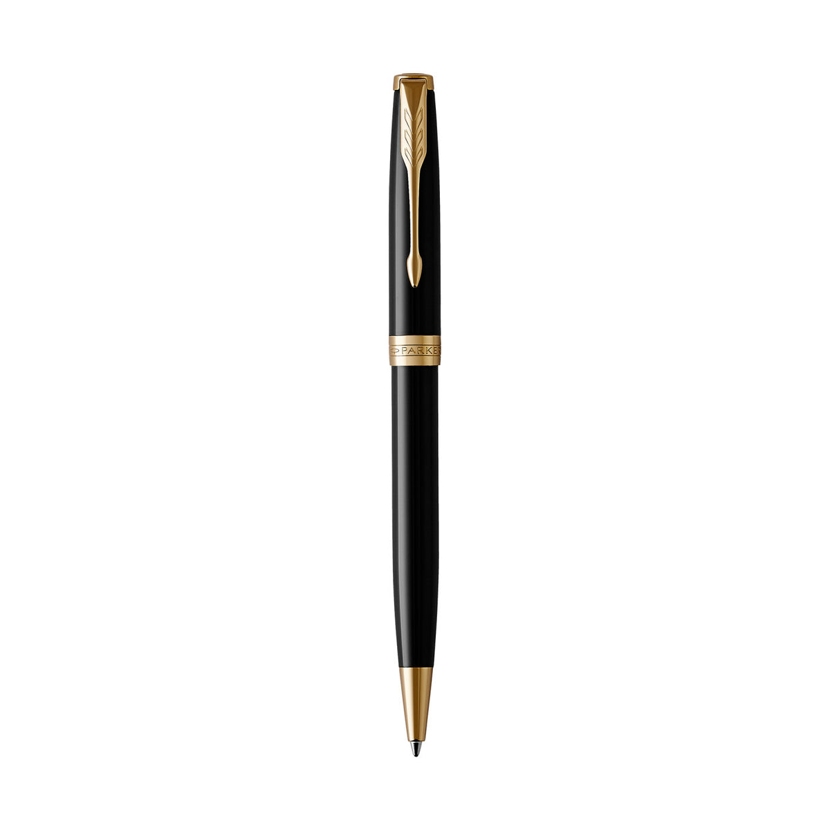 Parker Sonnet Ballpoint Pen in a Gift Box - Black - Gold Trim - View 2