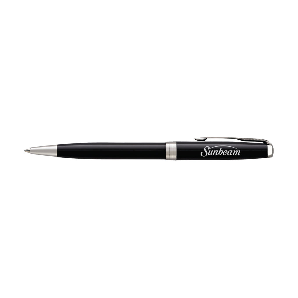 Parker Sonnet Ballpoint Pen in a Gift Box - Black - Silver Trim - View 1