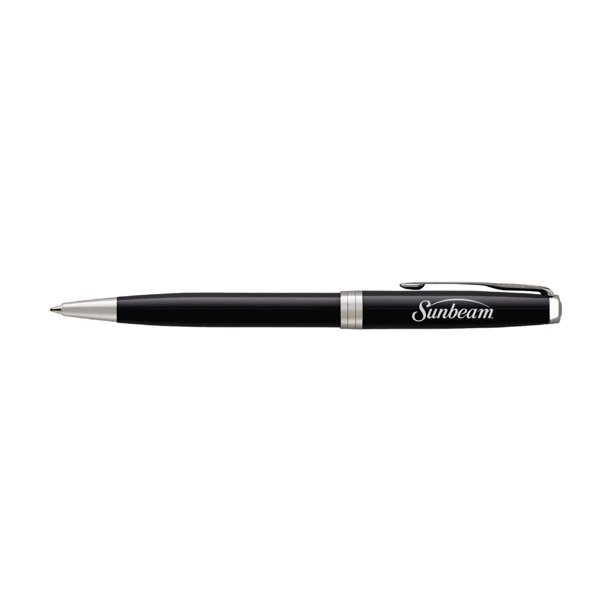 Parker Sonnet Ballpoint Pen in a Gift Box - Black - Silver Trim - View 1
