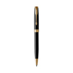 Parker Sonnet Ballpoint Pen in a Gift Box Laser Engraving - Black - Gold Trim - View 2