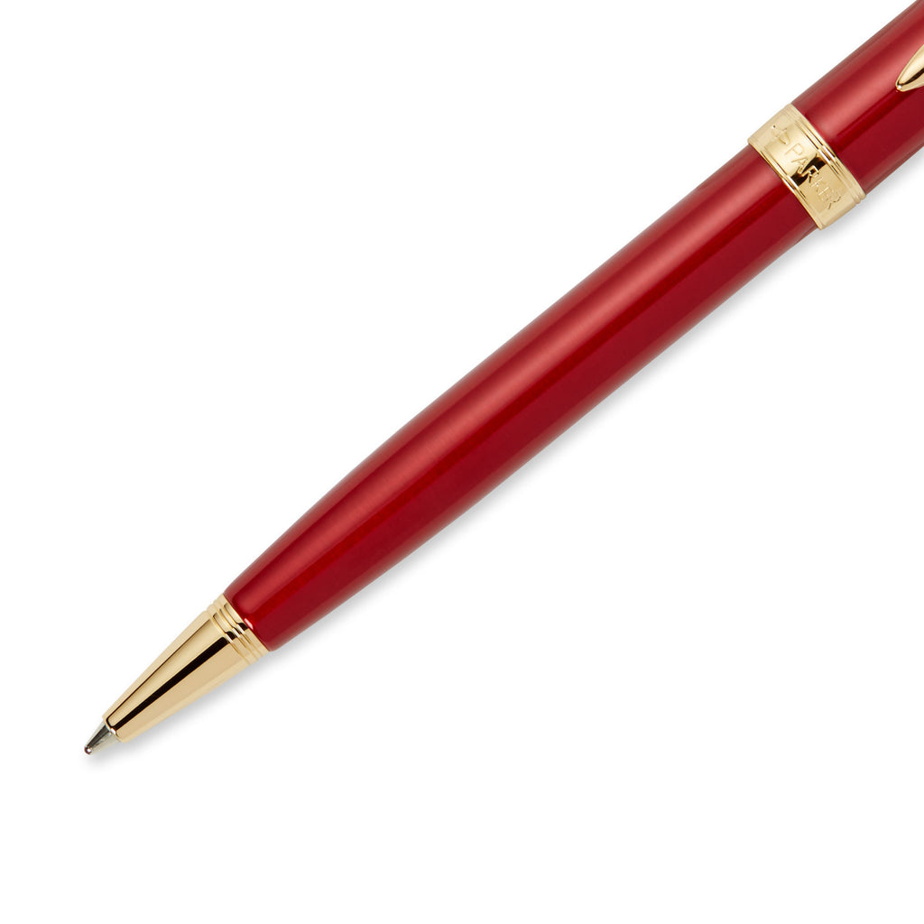 Parker Sonnet Ballpoint Pen in a Gift Box - Red - Gold - View 4
