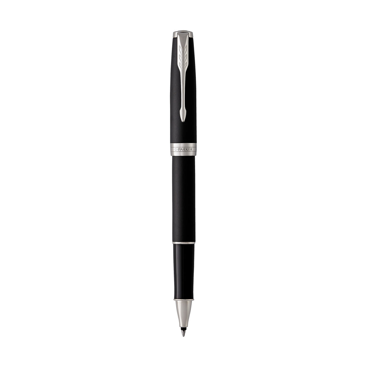 Parker Sonnet Rollerball Pen, Matte Black - Black Matte - Silver Trim - View 2