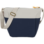 Parks Brushed Recycled Cooler for 9 Cans Transfer - Navy - Back