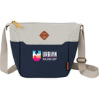 Parks Brushed Recycled Cooler for 9 Cans Transfer - Navy - Front