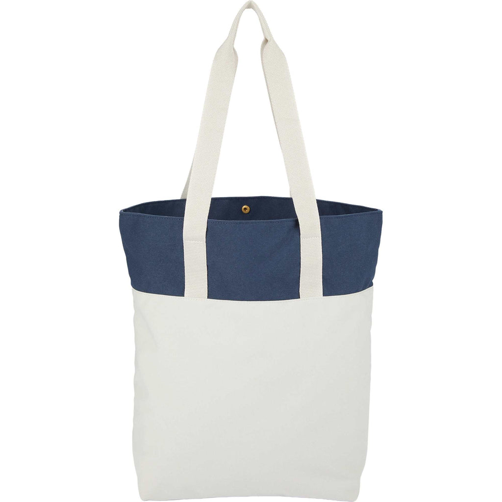 Parks Day Tote in Recycled Polyester, Color Block - Navy - Back
