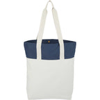 Parks Day Tote in Recycled Polyester, Color Block - Navy - Back