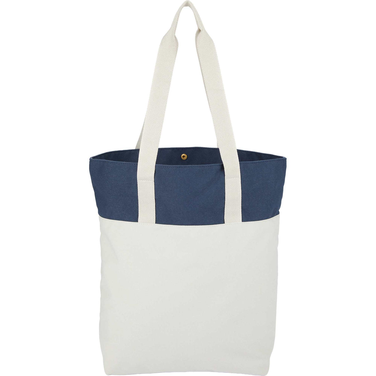 Parks Day Tote in Recycled Polyester, Color Block - Navy - Back