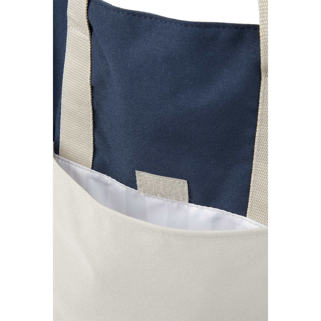 Parks Day Tote in Recycled Polyester, Color Block - Navy - Detail 2
