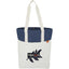 Parks Day Tote in Recycled Polyester, Color Block - Navy - Front
