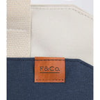 Parks Work Tote with 16 Inch Laptop Sleeve Transfer - Navy - Detail