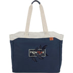 Parks Work Tote with 16 Inch Laptop Sleeve Transfer - Navy - Front
