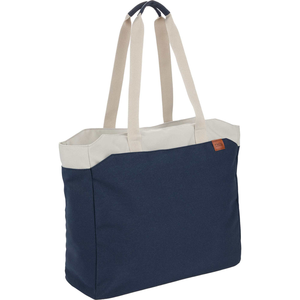 Parks Work Tote with 16 Inch Laptop Sleeve Transfer - Navy - Right Angle