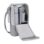 Parkview Coffee to Go Cooler Tote with Thermos and Mugs Transfer - Greystone - View 2