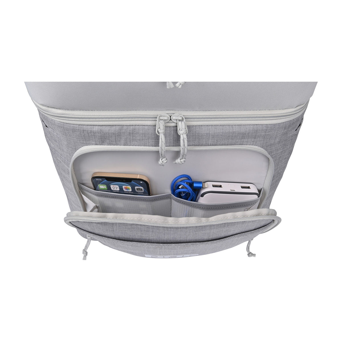 Parkview Recycled Backpack Cooler, 38 Cans Transfer - Greystone - View 2